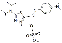 5-(diisopropylamino)-2-[[4-(dimethylamino)phenyl]azo]-3-methyl-1,3,4-thiadiazolium methyl sulphate CAS#: 83969-12-4