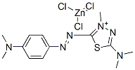 5-(dimethylamino)-2-[[4-(dimethylamino)phenyl]azo]-3-methyl-1,3,4-thiadiazolium trichlorozincate(1-) CAS#: 84989-56-0