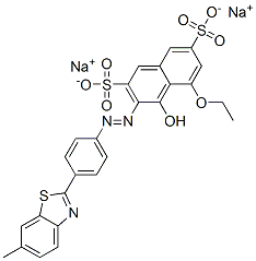 5-ethoxy-4-hydroxy-3-[[4-(6-methylbenzothiazol-2-yl)phenyl]azo]naphthalene-2,7-disulphonic acid, sodium salt CAS#: 83400-09-3