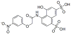 5-hydroxy-4-[[(3-nitrophenoxy)acetyl]amino]naphthalene-1,7-disulphonic acid CAS#: 85896-01-1