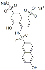 5-hydroxy-4-[[(6-hydroxy-2-naphthyl)sulphonyl]amino]naphthalene-1,7-disulphonic acid, sodium salt CAS#: 84000-89-5