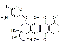 5,12-Naphthacenedione, 10-(2R,4S,5S,6S)-4-aminotetrahydro-5-iodo-6-methyl-2H-pyran-2-yloxy-7,8,9,10-tetrahydro-6,8,11-trihydroxy-8-(hydroxyacetyl)-1-methoxy-, (8S,10S)- CAS#: 83997-75-5