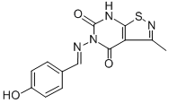 5(4'-hydroxybenzylidenoimino)-3-methylisothiazolo(5,4-d)pyrimidine-(7H)-4,6-dione CAS#: 89367-92-0