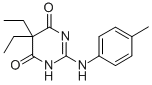5,5-Diethyl-2-((4-methylphenyl)amino)-4,6(1H,5H)-pyrimidinedione CAS#: 87215-97-2