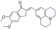 5,6-dimethoxy-2-[(2,3,6,7-tetrahydro-1H,5H-benzo[ij]quinolizin-9-yl)methylene]indan-1-one CAS#: 80867-05-6