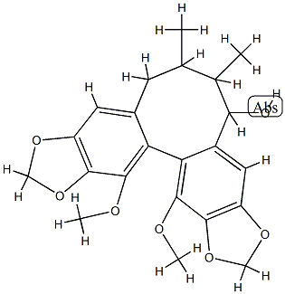 5,6,7,8-Tetrahydro-13,14-dimethoxy-6,7-dimethylcycloocta[1,2-f:3,4-f']bis[1,3]benzodioxol-5-ol CAS#: 83864-72-6