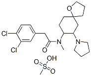 (+/-)-(5ALPHA,7ALPHA,8BETA)-3,4-DICHLORO-N-METHYL-N-(7-[1-PYRROLIDINYL]-1-OXASPIRO[4.5]DEC-8-YL)BENZENEACETAMIDE MESYLATE CAS#: 87173-97-5