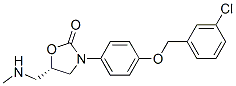 [5S,(-)]-3-[4-[(3-Chlorophenyl)methoxy]phenyl]-5-[(methylamino)methyl]-2-oxazolidinone CAS#: 87823-50-5