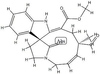 (5Z,7R,9Z,14bS)-7-Formyl-1,2,4,7,8,10-hexahydro-7-methyl-15-oxo-3,14b-methanoazacycloundecino[5,4-b]indole-9-carboxylic acid methyl ester CAS#: 88524-54-3