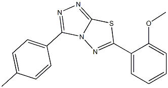 6-(2-methoxyphenyl)-3-(4-methylphenyl)[1,2,4]triazolo[3,4-b][1,3,4]thiadiazole CAS#: 825606-32-4