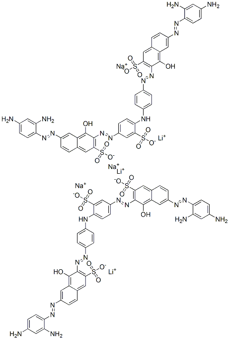 6-[(2,4-diaminophenyl)azo]-3-[[4-[[4-[[7-[(2,4-diaminophenyl)azo]-1-hydroxy-3-sulpho-2-naphthyl]azo]phenyl]amino]-3-sulphophenyl]azo]-4-hydroxynaphthalene-2-sulphonic acid, lithium sodium salt CAS#: 83221-69-6