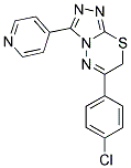 6-(4-CHLOROPHENYL)-3-(4-PYRIDINYL)-7H-[1,2,4]TRIAZOLO[3,4-B][1,3,4]THIADIAZINE CAS#: 85106-54-3