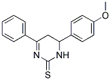 6-(4-METHOXY-PHENYL)-4-PHENYL-5,6-DIHYDRO-1H-PYRIMIDINE-2-THIONE CAS#: 86212-45-5