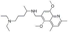 6-((4-diethylamino-1-methylbutyl)aminomethyl)-5,8-dimethoxy-2,4-dimethylquinoline CAS#: 80271-00-7