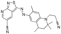 6-[(5-cyanoisothiazolo[3,4-b]pyridin-3-yl)azo]-3,4-dihydro-2,2,4,7-tetramethyl-2H-quinoline-1-propiononitrile CAS#: 84000-66-8