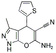 6-AMINO-3-METHYL-4-(2-THIENYL)-4H-PYRANO[3,2-D]PYRAZOLE-5-CARBONITRILE CAS#: 87736-62-7