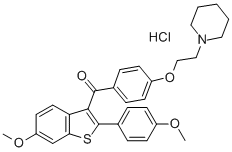 6-METHOXY-2-(4-METHOXY PHENYL)-BENZO[B]THIEN-3-YL][4-[2-(1-[PIPERIDINYL)ETHOXY]PHENYL]METHANONE HYDROCHLORIDE CAS#: 84541-36-6