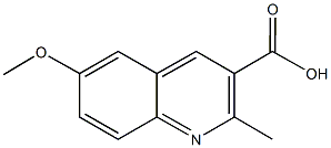 6-METHOXY-2-METHYLQUINOLINE-3-CARBOXYLIC ACID CAS#: 88752-76-5