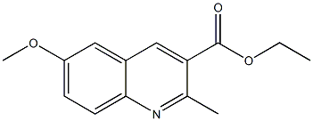 6-METHOXY-2-METHYLQUINOLINE-3-CARBOXYLIC ACID ETHYL ESTER CAS#: 86210-92-6