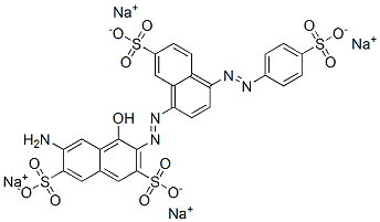 6-amino-4-hydroxy-3-[[7-sulpho-4-[(4-sulphophenyl)azo]-1-naphthyl]azo]naphthalene-2,7-disulphonic acid, sodium salt CAS#: 83221-57-2