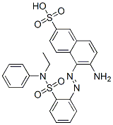 6-amino-5-[[2-[(ethylphenylamino)sulphonyl]phenyl]azo]naphthalene-2-sulphonic acid CAS#: 85455-40-9