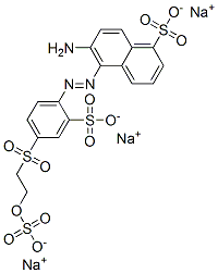 6-amino-5-[[2-sulpho-4-[[2-(sulphooxy)ethyl]sulphonyl]phenyl]azo]naphthalene-1-sulphonic acid, sodium salt CAS#: 85536-93-2