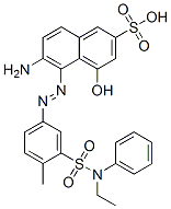 6-amino-5-[[3-[(ethylphenylamino)sulphonyl]-4-methylphenyl]azo]-4-hydroxynaphthalene-2-sulphonic acid CAS#: 83027-46-7