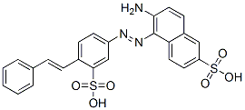 6-amino-5-[[4-(2-phenylvinyl)-3-sulphophenyl]azo]naphthalene-2-sulphonic acid CAS#: 85895-94-9
