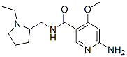 6-amino-N-[(1-ethylpyrrolidin-2-yl)methyl]-4-methoxy-pyridine-3-carbox amide CAS#: 84332-04-7