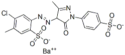 6-chloro-4-[[4,5-dihydro-3-methyl-5-oxo-1-(4-sulphophenyl)-1H-pyrazol-4-yl]azo]toluene-3-sulphonic acid, barium salt CAS#: 85005-78-3