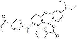 6'-(diethylamino)-2'-(4-propionylphenylamino)spiro[isobenzofuran-1(3H)-9'[9H]xanthene]-3-one CAS#: 81494-19-1