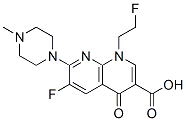 6-fluoro-1-(2-fluoroethyl)-7-(4-methylpiperazin-1-yl)-4-oxo-1,8-naphth yridine-3-carboxylic acid CAS#: 84209-33-6