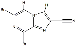 6,8-Dibromoimidazo[1,2-a]pyrazine-2-carbonitrile CAS#: 87597-32-8