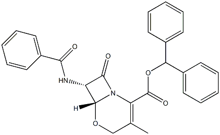 (6R-trans)-7-(BenzoylaMino)-3-Methyl-8-oxo-5-oxa-1-azabicyclo[4.2.0]oct-2-ene-2-carboxylic Acid DiphenylMethyl Ester CAS#: 81370-17-4