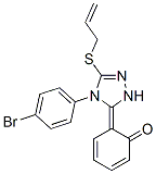 (6Z)-6-[4-(4-bromophenyl)-5-prop-2-enylsulfanyl-2H-1,2,4-triazol-3-yli dene]cyclohexa-2,4-dien-1-one CAS#: 81518-40-3