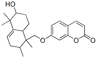 (+)-7-[(1,2,3,5,6,7,8,8a-Octahydro-6-hydroxy-1,2,5,5-tetramethylnaphthalen-1-yl)methoxy]-2H-1-benzopyran-2-one CAS#: 89783-66-4