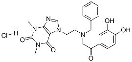 7-[2-[[2-(3,4-dihydroxyphenyl)-2-oxoethyl](phenylmethyl)amino]ethyl]-3,7-dihydro-1,3-dimethyl-1H-purine-2,6-dione monohydrochloride CAS#: 85665-61-8