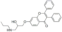 7-[3-(Propylamino)-2-hydroxypropoxy]-2,3-diphenylchromone CAS#: 87272-33-1