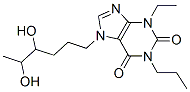 7-(4,5-dihydroxyhexyl)-3-ethyl-1-propyl-purine-2,6-dione CAS#: 86257-37-6