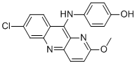 7-CHLORO-10-(4-HYDROXYANILINO)-2-METHOXY BENZO(B)-1,5-NAPHTHY RIDINE CAS#: 81935-60-6