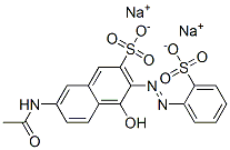 7-acetamido-4-hydroxy-3-[(2-sulphophenyl)azo]naphthalene-2-sulphonic acid, sodium salt CAS#: 83027-41-2