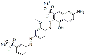 7-amino-4-hydroxy-3-[[2-methoxy-4-[(3-sulphophenyl)azo]phenyl]azo]naphthalene-2-sulphonic acid, sodium salt CAS#: 83783-91-9