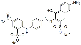 7-amino-4-hydroxy-3-[[4-[(4-nitro-2-sulphophenyl)amino]phenyl]azo]naphthalene-2-sulphonic acid, sodium salt CAS#: 83006-43-3