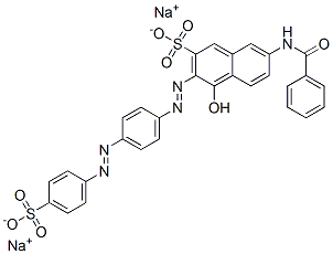 7-(benzoylamino)-4-hydroxy-3-[[4-[(4-sulphophenyl)azo]phenyl]azo]naphthalene-2-sulphonic acid, sodium salt CAS#: 83221-50-5