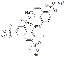 7-hydroxy-8-[(4-sulpho-1-naphthyl)azo]naphthalene-1,3,6-trisulphonic acid, sodium salt CAS#: 85283-68-7