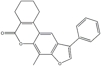 7-methyl-10-phenyl-1,2,3,4-tetrahydro-[1]benzofuro[6,5-c]isochromen-5-one CAS#: 86557-23-5