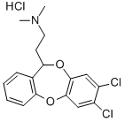 (+-)-7,8-Dichloro-N,N-dimethyl-11H-dibenzo(b,e)(1,4)dioxepin-11-ethana mine hydrochloride CAS#: 81320-48-1