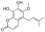 7,8-Dihydroxy-6-methoxy-5-(3-methyl-2-butenyl)-2H-1-benzopyran-2-one CAS#: 81608-70-0