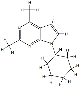 7H-Pyrrolo[2,3-d]pyrimidine,7-cyclohexyl-2,4-dimethyl-(8CI) CAS#: 801996-84-9
