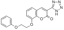 8-(2-Phenoxyethyloxy)-3-(1H-tetrazol-5-yl)coumarin CAS#: 80916-90-1